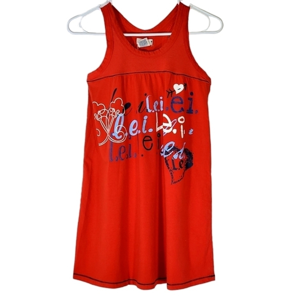 1264 * Lei Sleepwear Graphic Tank Red Size M